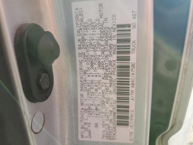 3TMJU62NX6M015132 - 2006 TOYOTA TACOMA DOUBLE CAB PRERUNNER SILVER photo 12