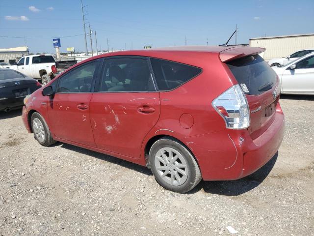 JTDZN3EU1E3337093 - 2014 TOYOTA PRIUS V RED photo 2