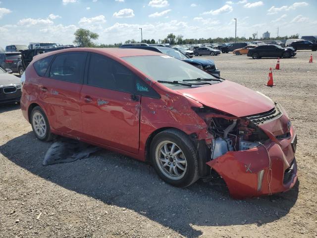 JTDZN3EU1E3337093 - 2014 TOYOTA PRIUS V RED photo 4