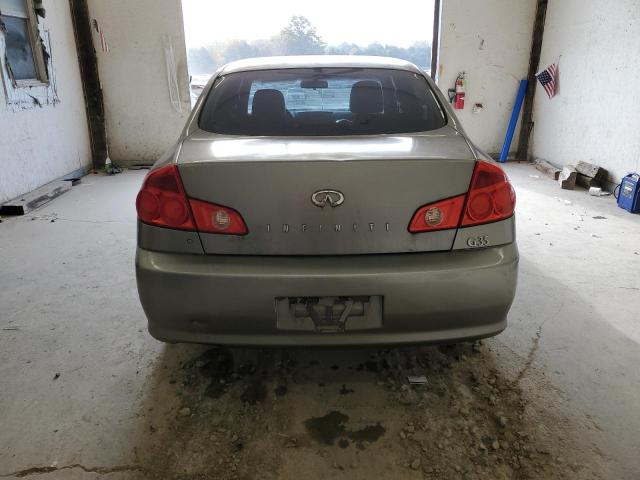 JNKCV51E25M201337 - 2005 INFINITI G35 BEIGE photo 6