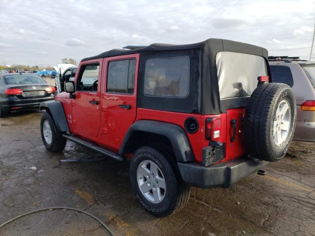 1J4GA39108L568603 - 2008 JEEP WRANGLER U X RED photo 2