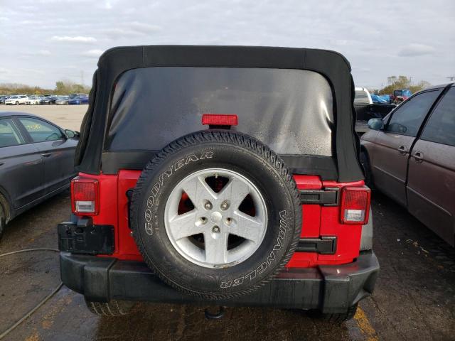 1J4GA39108L568603 - 2008 JEEP WRANGLER U X RED photo 6