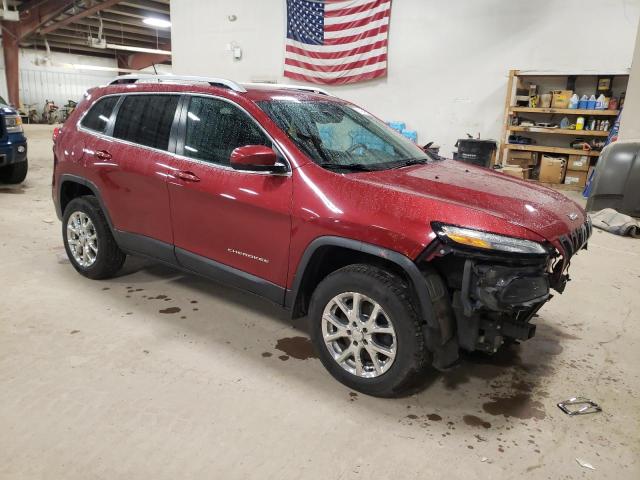 1C4PJMCB0EW177720 - 2014 JEEP CHEROKEE LATITUDE BURGUNDY photo 4