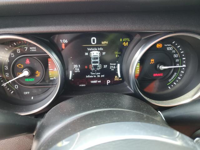 1C4JJXP69MW676602 - 2021 JEEP WRANGLER U SAHARA 4XE WHITE photo 9