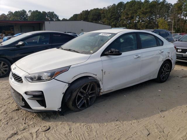 3KPF34AD9KE013561 - 2019 KIA FORTE GT LINE WHITE photo 1