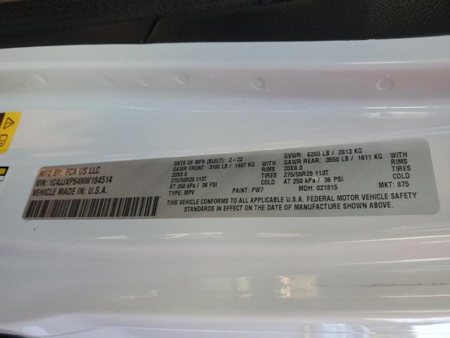 1C4JJXP64NW184514 - 2022 JEEP WRANGLER U SAHARA 4XE WHITE photo 13