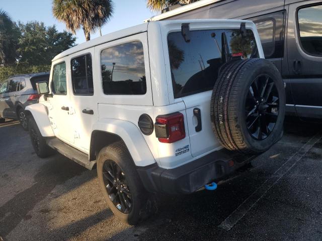1C4JJXP64NW184514 - 2022 JEEP WRANGLER U SAHARA 4XE WHITE photo 2