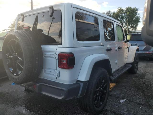 1C4JJXP64NW184514 - 2022 JEEP WRANGLER U SAHARA 4XE WHITE photo 3