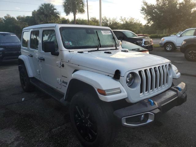 1C4JJXP64NW184514 - 2022 JEEP WRANGLER U SAHARA 4XE WHITE photo 4