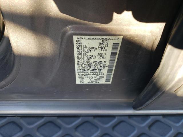 5N1AR18U16C606319 - 2006 NISSAN PATHFINDER LE GRAY photo 13