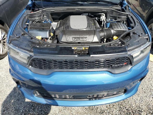 1C4SDHCT0RC157119 - 2024 DODGE DURANGO R/T BLUE photo 12