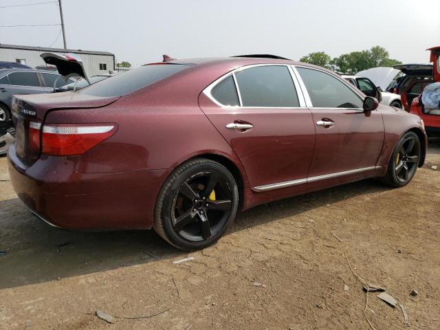 JTHBL46F875010094 - 2007 LEXUS LS 460 RED photo 3