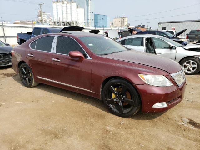 JTHBL46F875010094 - 2007 LEXUS LS 460 RED photo 4