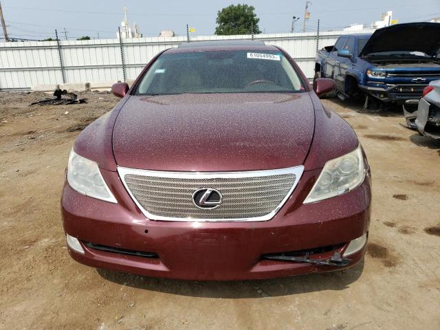 JTHBL46F875010094 - 2007 LEXUS LS 460 RED photo 5