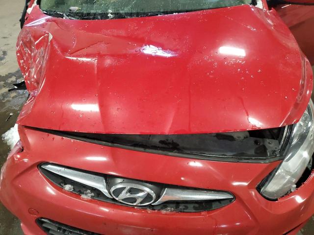 KMHCT4AE3DU452573 - 2013 HYUNDAI ACCENT GLS RED photo 11