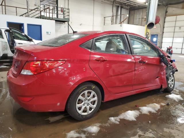 KMHCT4AE3DU452573 - 2013 HYUNDAI ACCENT GLS RED photo 3