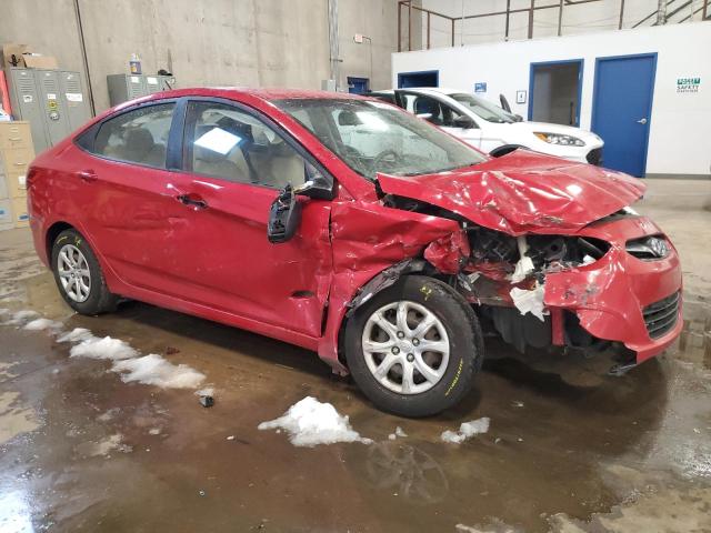 KMHCT4AE3DU452573 - 2013 HYUNDAI ACCENT GLS RED photo 4