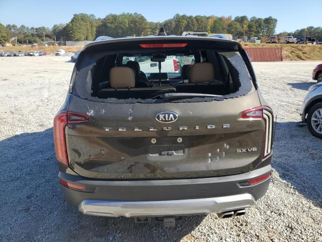 5XYP54HC4MG124388 - 2021 KIA TELLURIDE SX BROWN photo 6