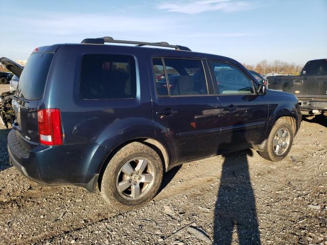 5FNYF4H60BB027222 - 2011 HONDA PILOT EXL BLUE photo 3