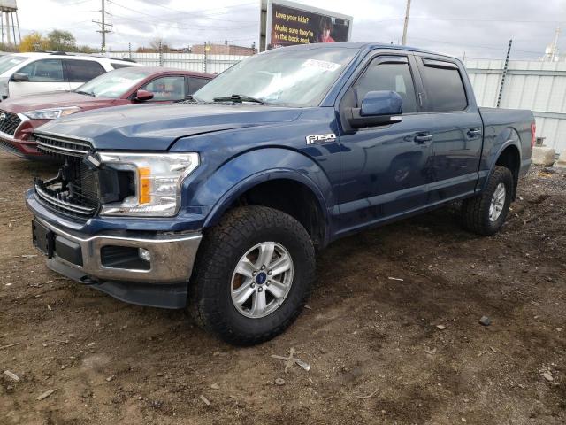 1FTEW1E52KFB20493 - 2019 FORD F150 SUPERCREW BLUE photo 1