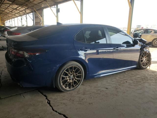 4T1G11AK2RU202728 - 2024 TOYOTA CAMRY SE NIGHT SHADE BLUE photo 3