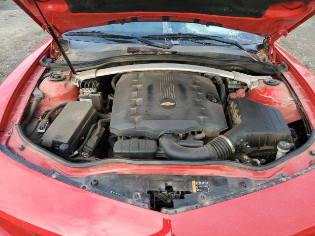 2G1FG3DD3B9205401 - 2011 CHEVROLET CAMARO LT RED photo 11