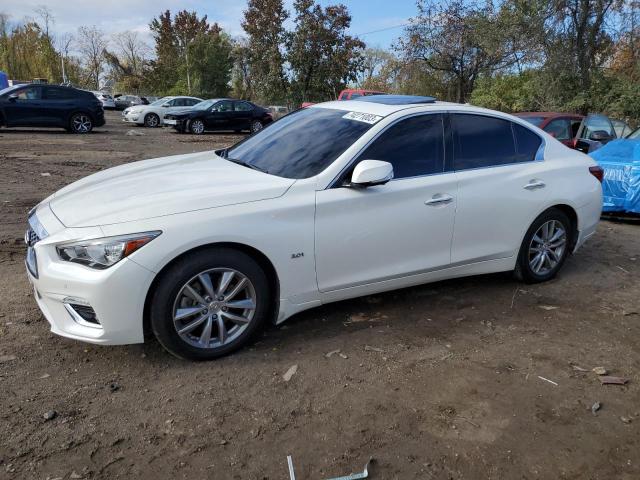 JN1EV7AR7KM552610 - 2019 INFINITI Q50 LUXE WHITE photo 1