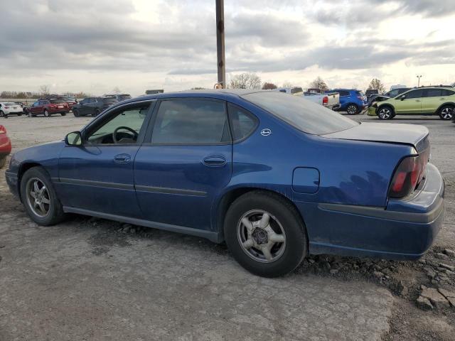 2G1WF52E749390274 - 2004 CHEVROLET IMPALA BLUE photo 2