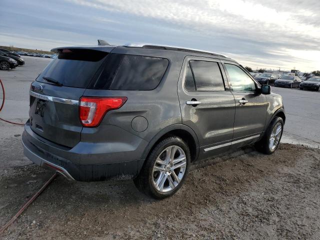 1FM5K7F87HGB12699 - 2017 FORD EXPLORER LIMITED GRAY photo 3