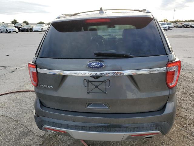 1FM5K7F87HGB12699 - 2017 FORD EXPLORER LIMITED GRAY photo 6