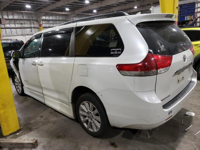 5TDYK3DC4BS120466 - 2011 TOYOTA SIENNA XLE WHITE photo 2