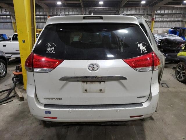 5TDYK3DC4BS120466 - 2011 TOYOTA SIENNA XLE WHITE photo 6