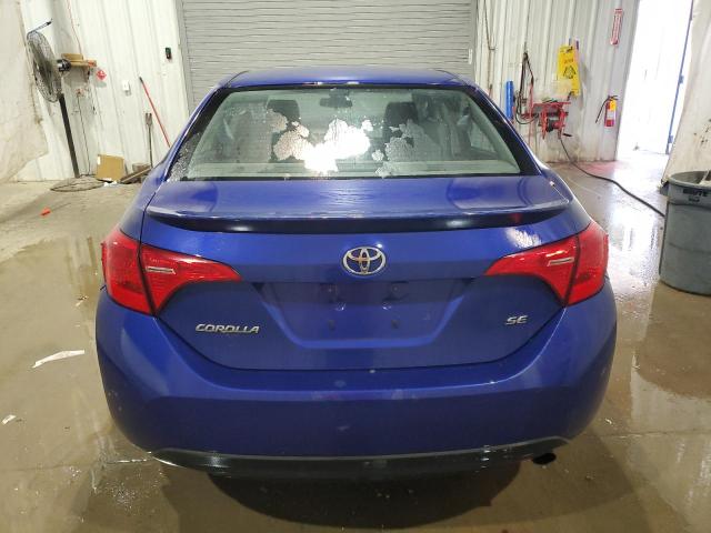 2T1BURHE4KC223247 - 2019 TOYOTA COROLLA L BLUE photo 6