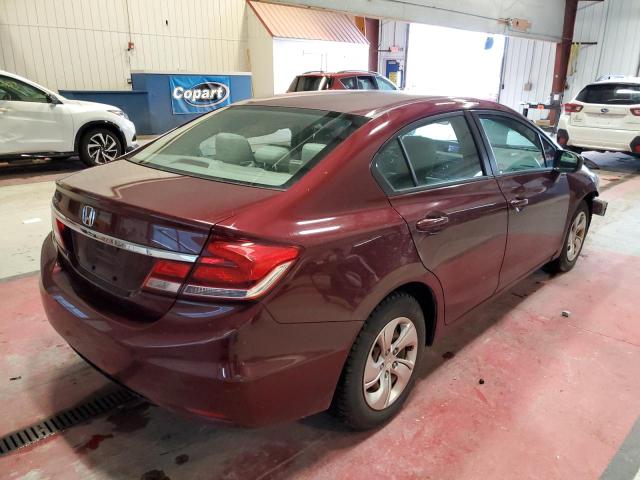 2HGFB2F56FH503962 - 2015 HONDA CIVIC LX BURGUNDY photo 3