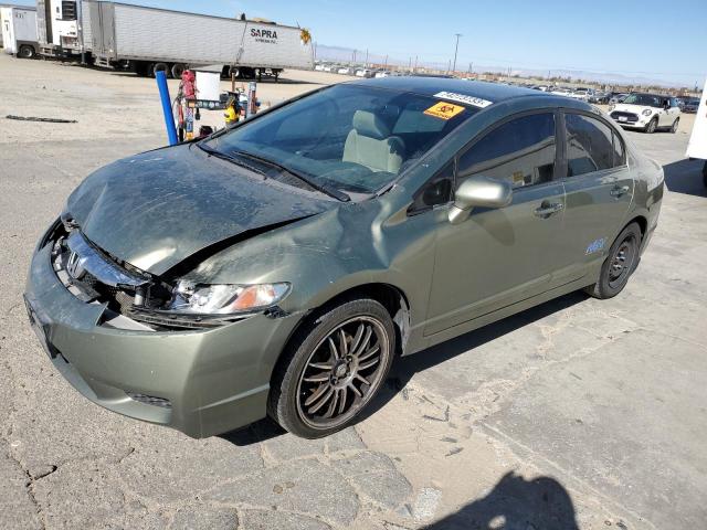 1HGFA46519L000328 - 2009 HONDA CIVIC GX GREEN photo 1