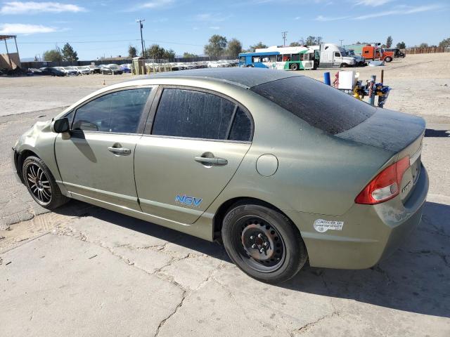 1HGFA46519L000328 - 2009 HONDA CIVIC GX GREEN photo 2