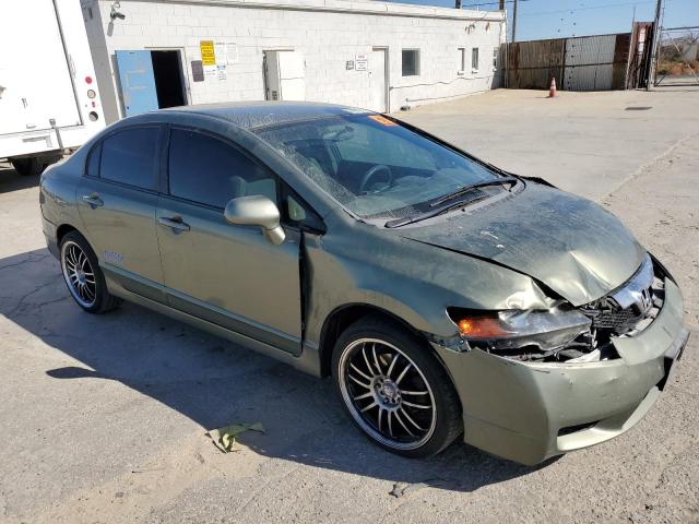 1HGFA46519L000328 - 2009 HONDA CIVIC GX GREEN photo 4