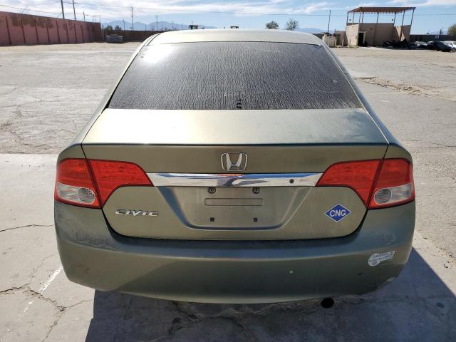 1HGFA46519L000328 - 2009 HONDA CIVIC GX GREEN photo 6