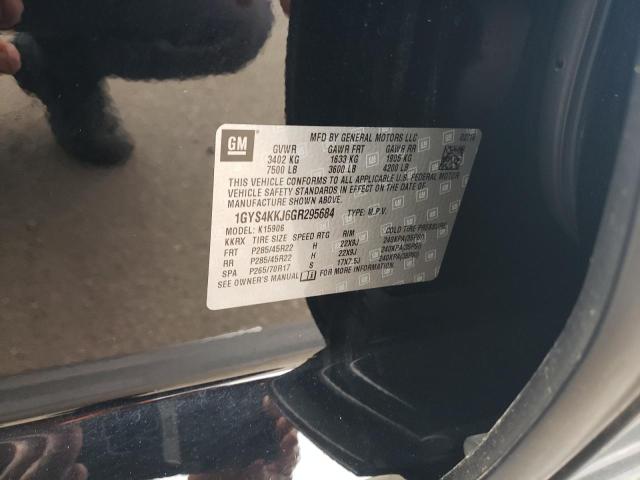 1GYS4KKJ6GR295684 - 2016 CADILLAC ESCALADE ESV PLATINUM შავი ფოტო 13