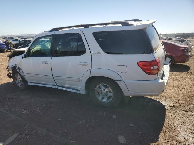 5TDBT48A92S136812 - 2002 TOYOTA SEQUOIA LIMITED WHITE photo 2