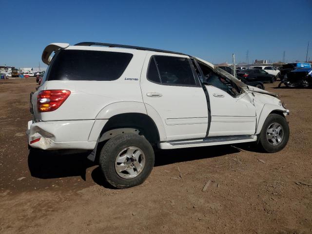 5TDBT48A92S136812 - 2002 TOYOTA SEQUOIA LIMITED WHITE photo 3