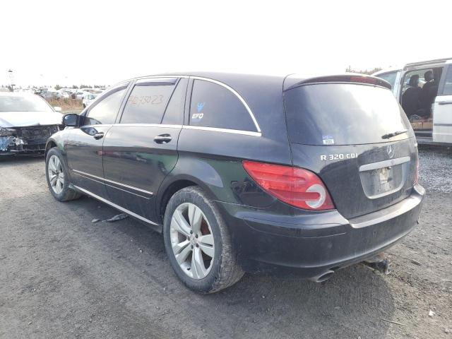 4JGCB22E17A061661 - 2007 MERCEDES-BENZ R 320 CDI BLACK photo 2