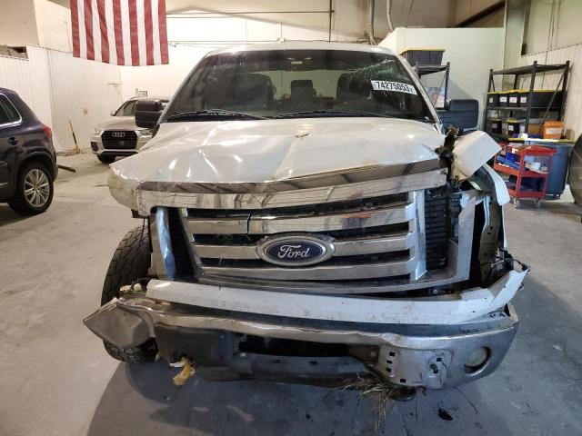 1FTFX1EF5BFA49137 - 2011 FORD F150 SUPER CAB WHITE photo 5