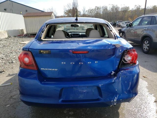 1C3CDZAB3DN617542 - 2013 DODGE AVENGER SE BLUE photo 6