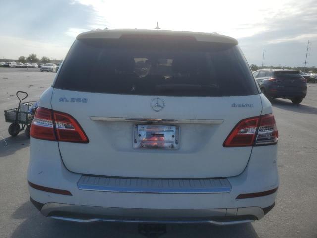 4JGDA5HB8CA036322 - 2012 MERCEDES-BENZ ML 350 4MATIC WHITE photo 6