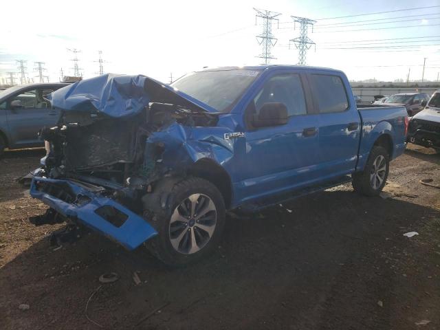 1FTEW1EP9KFB69515 - 2019 FORD F150 SUPERCREW BLUE photo 1