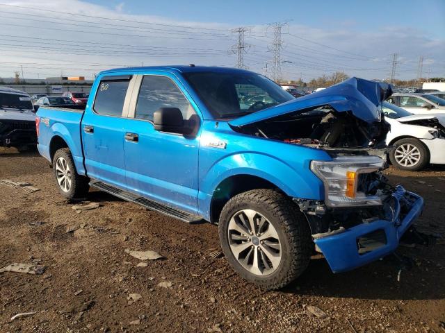 1FTEW1EP9KFB69515 - 2019 FORD F150 SUPERCREW BLUE photo 4