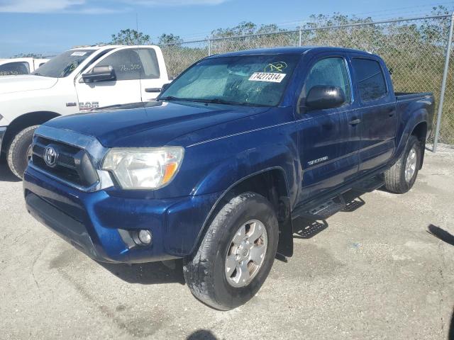 5TFJU4GN5EX052871 - 2014 TOYOTA TACOMA DOUBLE CAB PRERUNNER BLUE photo 1
