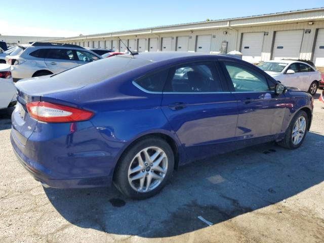 3FA6P0H72ER148185 - 2014 FORD FUSION SE BLUE photo 3