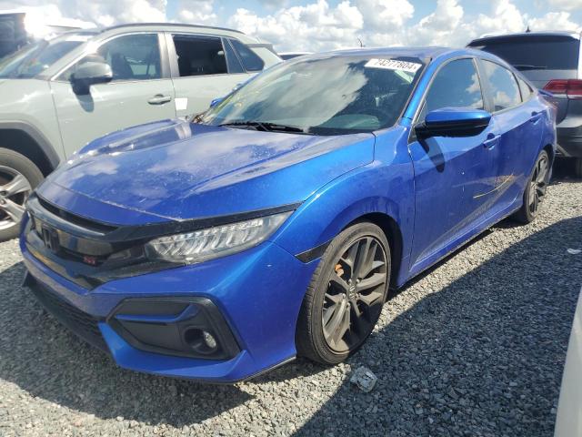 2HGFC1E51LH703619 - 2020 HONDA CIVIC SI BLUE photo 1